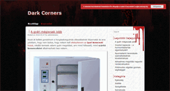 Desktop Screenshot of darkcorners.hu